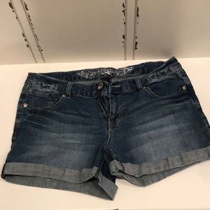Express denim shorts